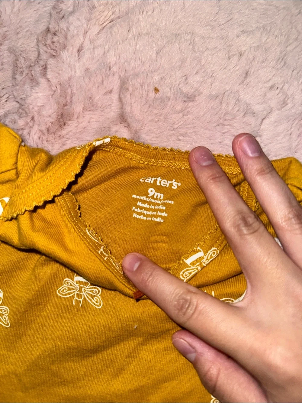 Carter's 3-Pack Bodysuits in Mustard, Cream & Sage
